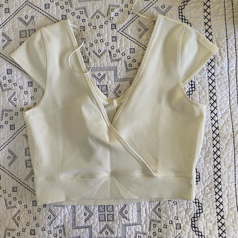 Lulu ribbed crop top, never worn